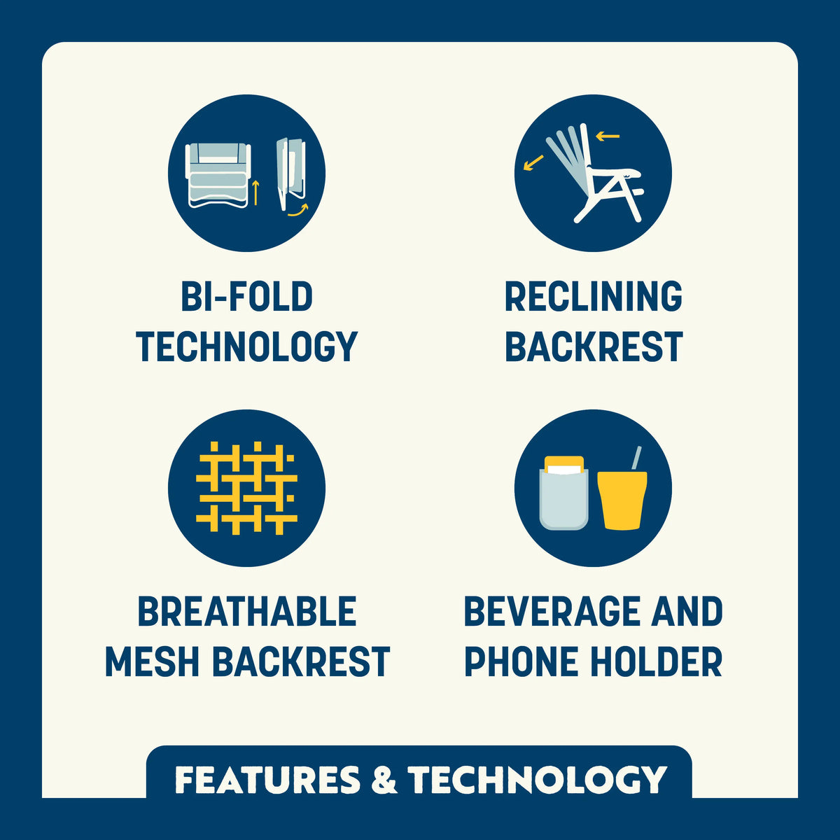 Bi-Fold Beach Chair™